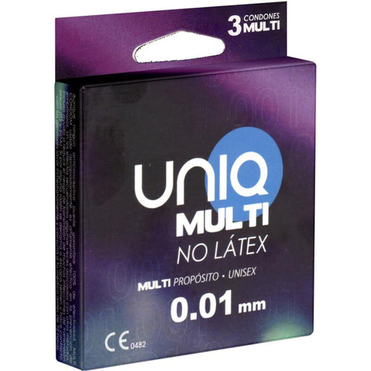 UNIQ - MEHRFACHE LATEXFREIE KONDOME 3 EINHEITEN