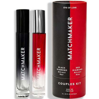 EYE OF LOVE – MATCHMAKER-PHEROMON, 2-TEILIGES SET, PAAR-SET, ZIEHT SIE &amp; IHN AN, 20 ML