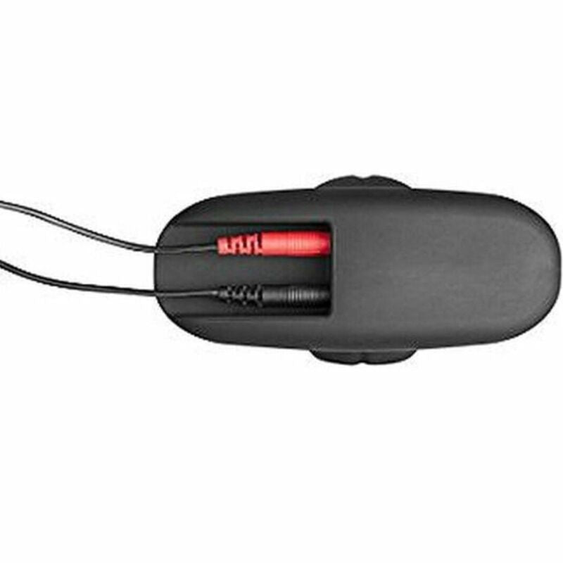 ELECTRASTIM - SCHWARZER ROCKER-BUTTPLUG AUS SILIKON, GROSS