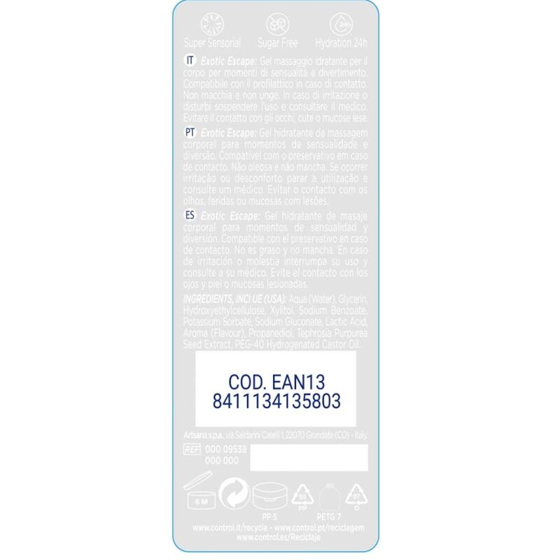 CONTROL - 2 EN 1 MASSAGE &amp; GENUSS EXOTISCH 200 ML
