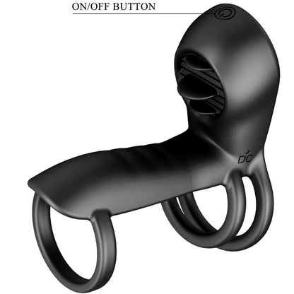 PRETTY LOVE - JAMMY PENISHÜLLE 12 VIBRATIONEN MIT WIEDERAUFLADBARER SILIKONZUNGE