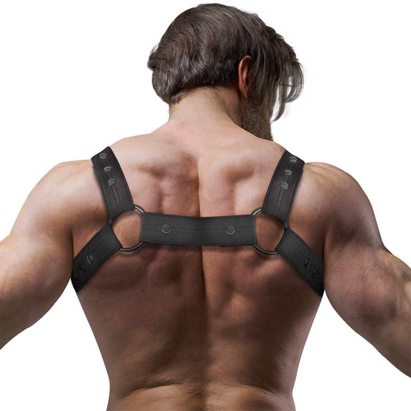 FETISH SUBMISSIVE ATTITUDE – VERSTELLBARER NEOPREN-BRUST-SPORT-HARNESS FÜR MÄNNER