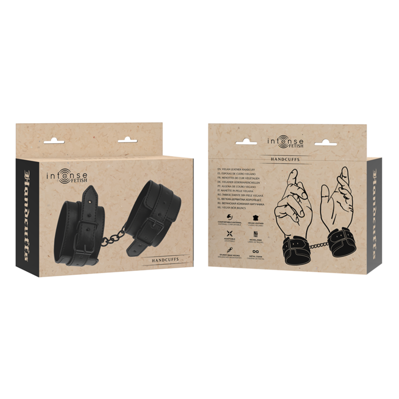 INTENSE - FETISCH-HANDSCHELLEN AUS VEGANEM LEDER