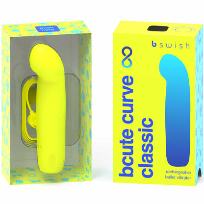 B SWISH - BCUTE CURVE INFINITE CLASSIC WIEDERAUFLADBARER SILIKONVIBRATOR GELB