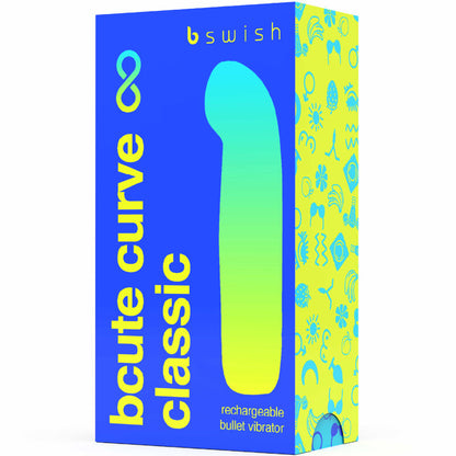 B SWISH - BCUTE CURVE INFINITE CLASSIC WIEDERAUFLADBARER VIBRATOR BLAUES SILIKON