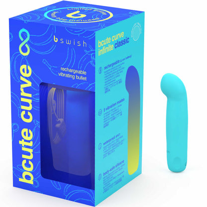 B SWISH - BCUTE CURVE INFINITE CLASSIC LIMITED EDITION BLAUER WIEDERAUFLADBARER SILIKONVIBRATOR