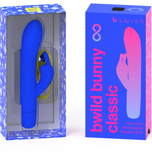 B SWISH - BWILD BUNNY INFINITE CLASSIC WIEDERAUFLADBARER VIBRATOR BLAUES SILIKON