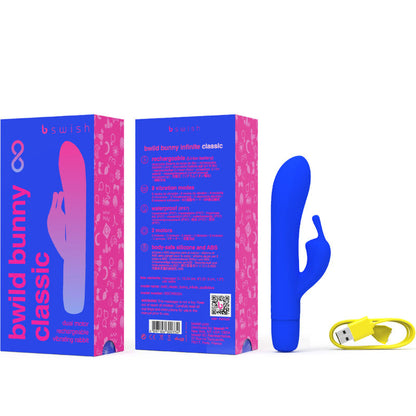 B SWISH - BWILD BUNNY INFINITE CLASSIC WIEDERAUFLADBARER VIBRATOR BLAUES SILIKON
