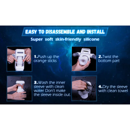 GAME CUP - STOSSENDER VIBRATIONSMASTURBATOR MIT HEIZFUNKTION UND MOBILER HALTERUNG - SCHWARZ