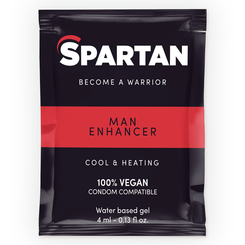 SPARTAN - MÄNNLICHES VERSTÄRKERGEL MIT HEISS-KALT-EFFEKT 100 % VEGAN 4 ML