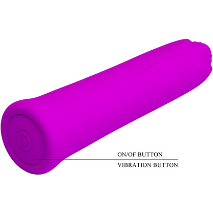 PRETTY LOVE - CURTIS MINI SUPER POWER VIBRATOR 12 VIOLETT SILIKONVIBRATIONEN