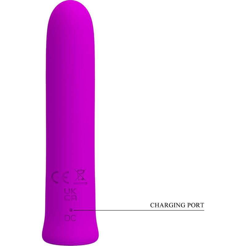 PRETTY LOVE - CURTIS MINI SUPER POWER VIBRATOR 12 VIOLETT SILIKONVIBRATIONEN
