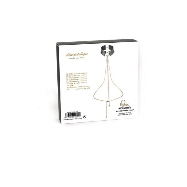 BIJOUX – DÉSIR MÉTALLIQUE SCHWARZE METALLIC-HALSKETTE