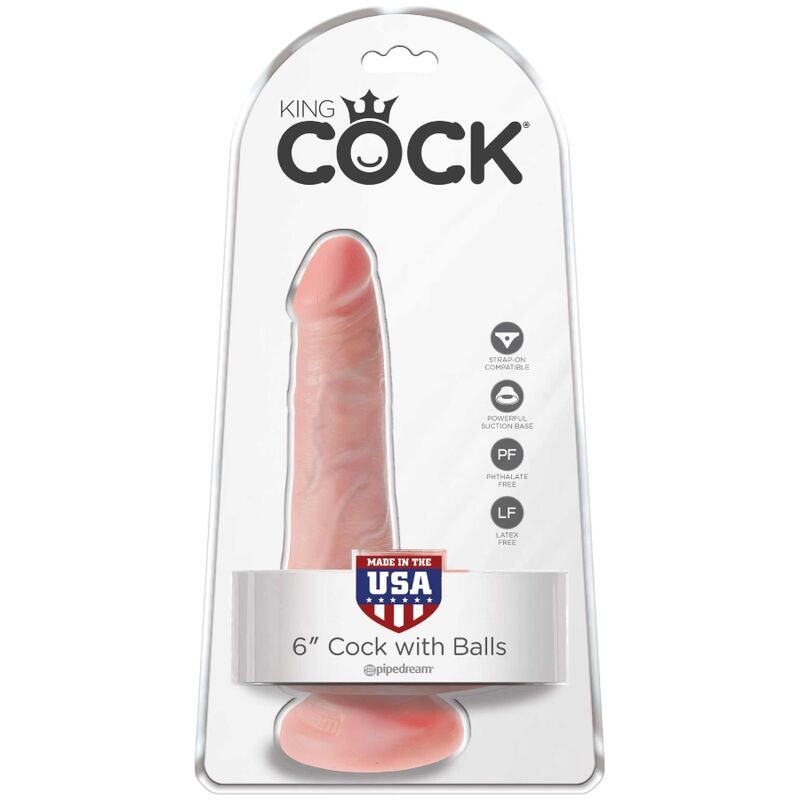 KING COCK - REALISTISCHER PENIS MIT HOLDEN 13,5 CM LEICHT