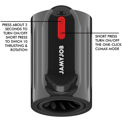 JAMYJOB – VORTEX-STOSS- UND 360-GRAD-DREHTECHNIK-TURBOMODUS-MASTURBATOR