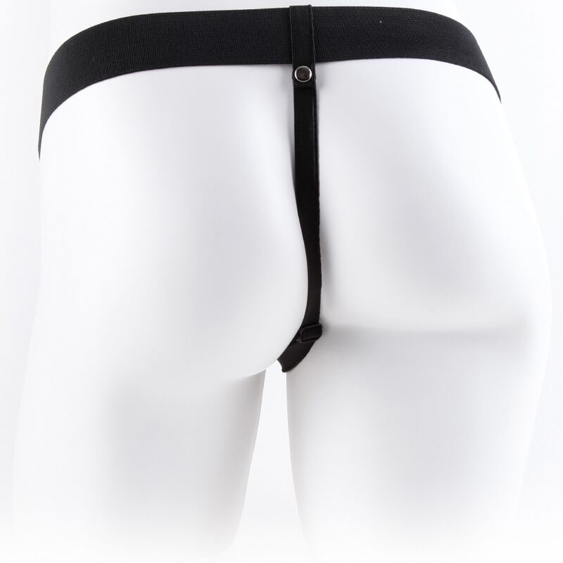 FETISH FANTASY SERIES - VERSTELLBARER GURT MIT FERNBEDIENUNG, REALISTISCHER PENIS MIT HODEN, 17,8 CM