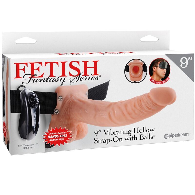 FETISH FANTASY SERIES - VERSTELLBARER HARNESS FERNBEDIENUNG REALISTISCHER PENIS MIT HODEN 23 CM