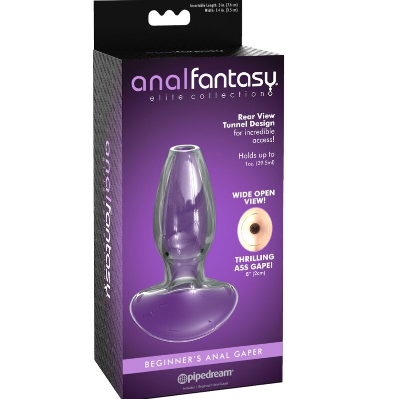 ANAL FANTASY ELITE COLLECTION - ANAL GAPER DILATATOR FÜR ANFÄNGER KRISTALL GRÖSSE S