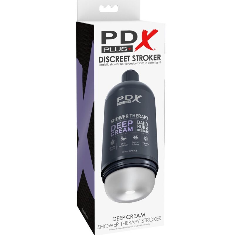 PDX PLUS - STROKER MASTURBATOR DISKRETES TIEFENCREME-SHAMPOO-FLASCHENDESIGN