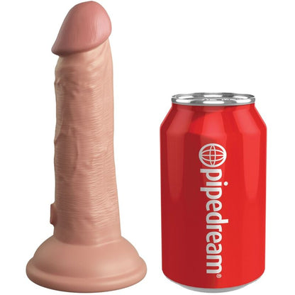 KING COCK - ELITE REALISTISCHER DILDO VIBRIEREND &amp; SILIKON 15,2 CM