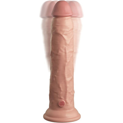 KING COCK - ELITE REALISTISCHER DILDO-VIBRATOR &amp; SILIKON-FERNBEDIENUNG 23 CM