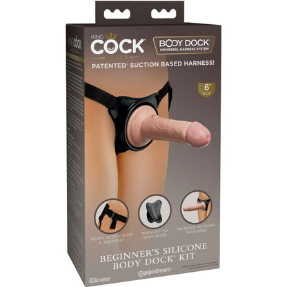 KING COCK - ELITE VERSTELLBARER HARNESS MIT DILDO 15,2 CM FÜR ANFÄNGER