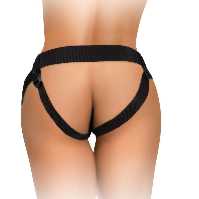 KING COCK - ELITE DELUXE VERSTELLBARES HARNESS-SET MIT RING, HODEN UND DILDO 20,3 CM