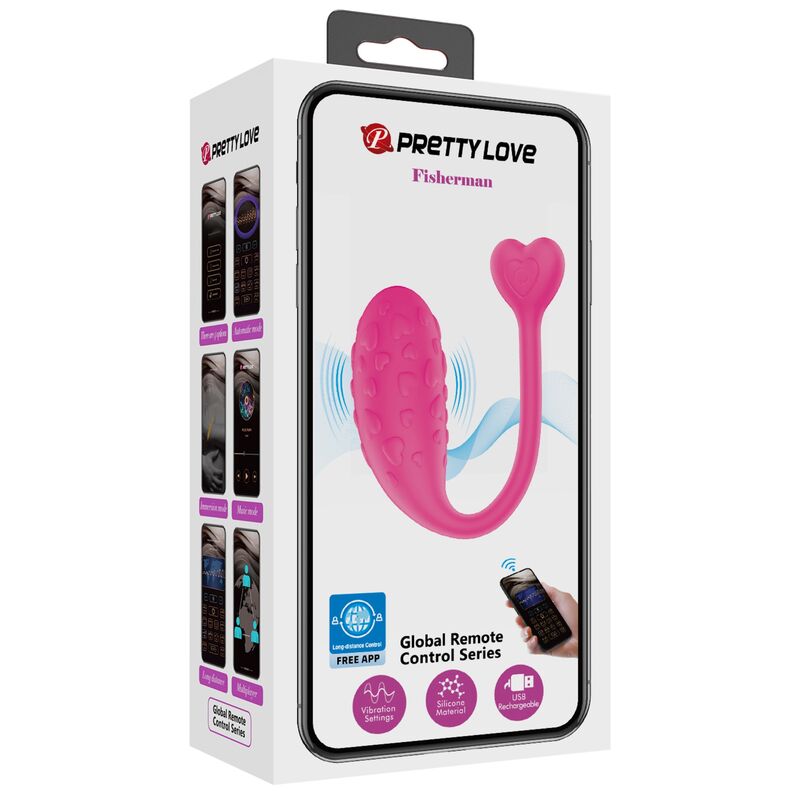 PRETTY LOVE – APP-GESTEUERTES ROSA FISHER VIBRIERENDES EI