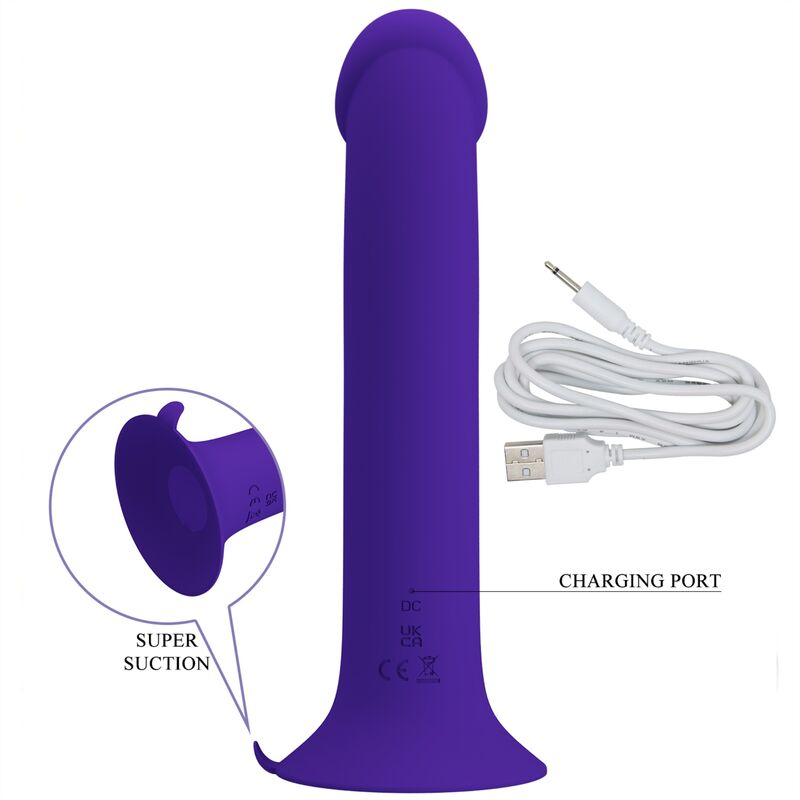 PRETTY LOVE - MURRAY YOUTH VIBRIERENDER DILDO &amp; WIEDERAUFLADBARES VIOLETT