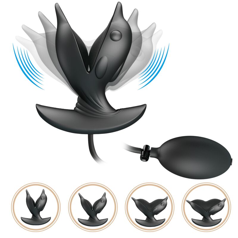 PRETTY LOVE - AUFBLASBARER &amp; WIEDERAUFLADBARER DELFIN-ANALPLUG