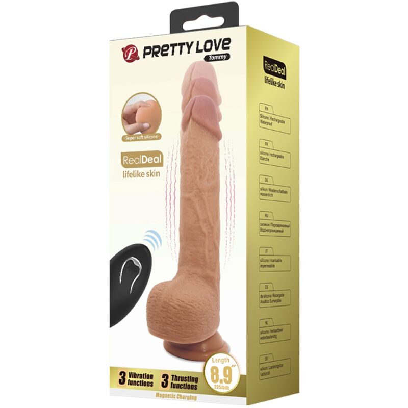 PRETTY LOVE - TOMMY REALISTISCHER DILDOVIBRATOR 22,5 CM