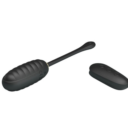 PRETTY LOVE - DOREEN LUXUS WIEDERAUFLADBARES VIBRIERENDES EI SCHWARZ MIT FERNBEDIENUNG