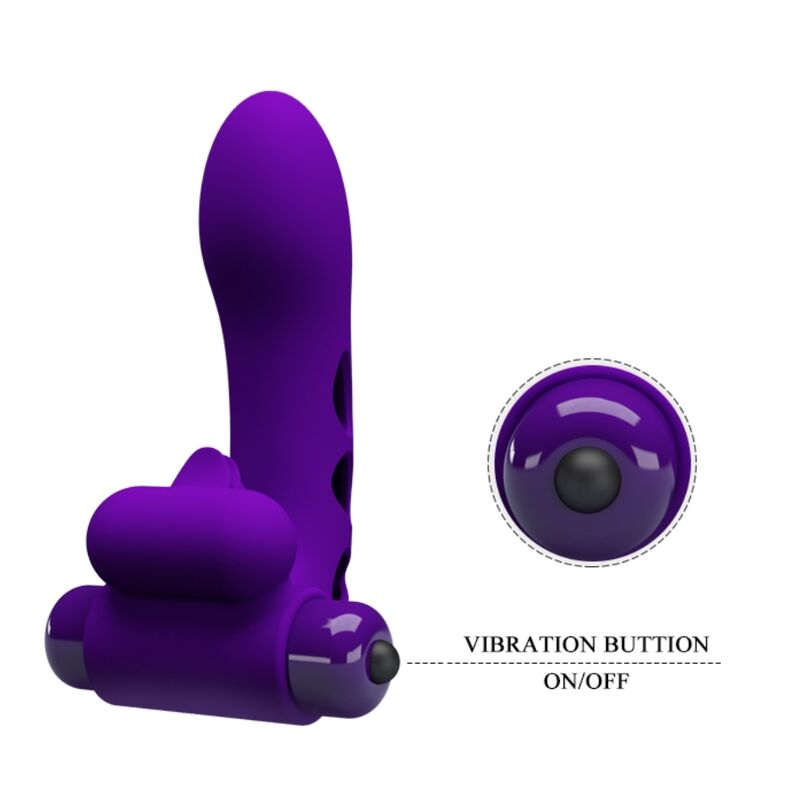 PRETTY LOVE - ORLANDO LILA VIBRATOR-FINGERABDECKUNG