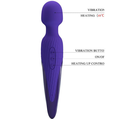 PRETTY LOVE - ANTONY YOUTH WAND VIBRATOR VIOLETT WÄRMEEFFEKT