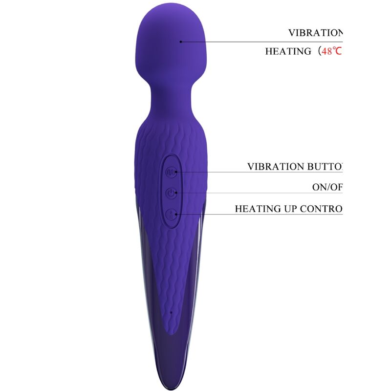 PRETTY LOVE - ANTONY YOUTH WAND VIBRATOR VIOLETT WÄRMEEFFEKT