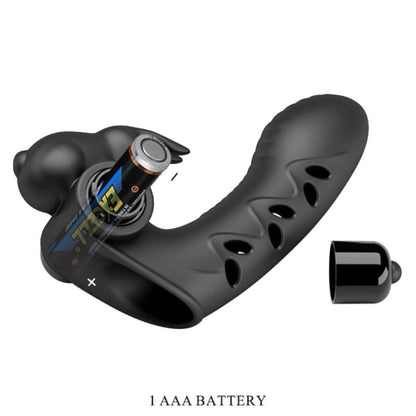 PRETTY LOVE - VANCE SCHWARZE KANINCHENVIBRATOR-FINGERABDECKUNG