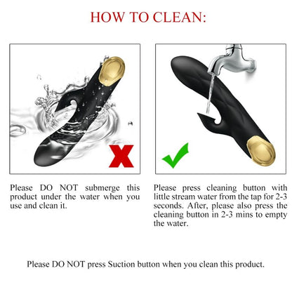 PRETTY LOVE – SCHWARZER, WIEDERAUFLADBARER, VERGOLDETER LUXUSVIBRATOR