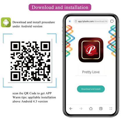 PRETTY LOVE - NYMPH VIBRIERENDES EI APP-GESTEUERT LILA