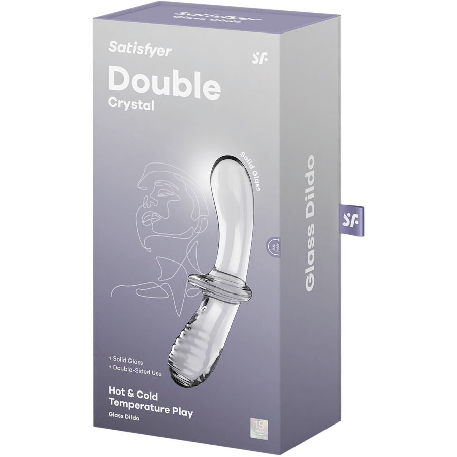 SATISFYER - DOPPELKRISTALLDILDO TRANSPARENT