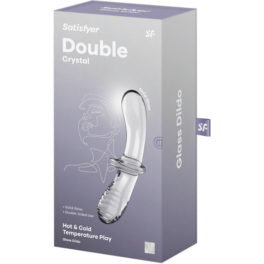 SATISFYER - DOPPELKRISTALLDILDO TRANSPARENT