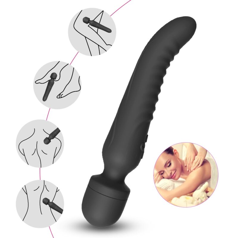 ARMONY - MISSION MASSAGER &amp; VIBRATOR WÄRMEEFFEKT SCHWARZ