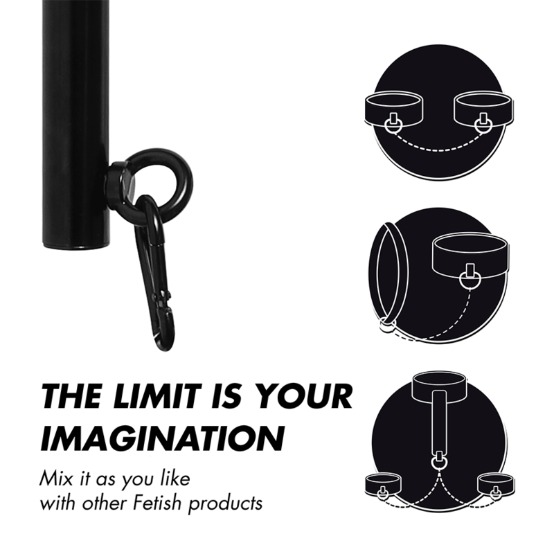 FETISCH DEVOT BONDAGE - VERSTELLBARE TRENNSTANGE 4 STÜCK