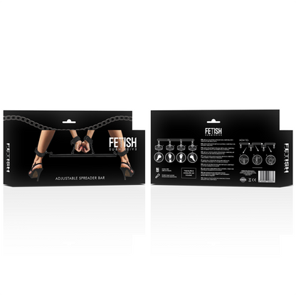 FETISCH DEVOT BONDAGE - VERSTELLBARE TRENNSTANGE 4 STÜCK