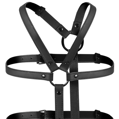 FETISCH DEVOT BONDAGE - VERSTELLBARER HARNESS FÜR OBERKÖRPER UND ARME