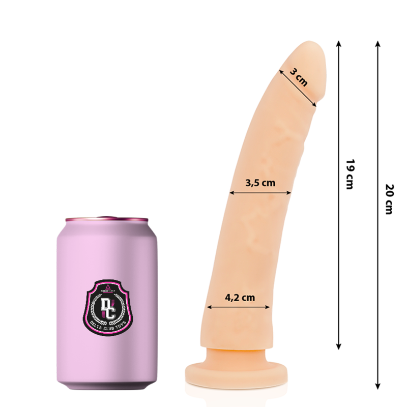 DELTA CLUB - TOYS NATURDILDO MEDIZINISCHES SILIKON 20 CM -O- 4 CM