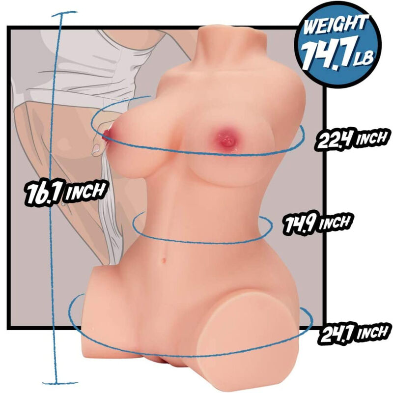 ARMONY - REALISTISCHES WEIBLICHES TORSO-MODELL 10