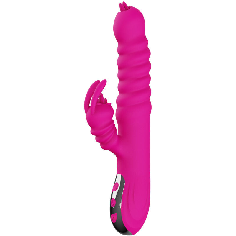 ARMONY - RABBIT DOPPELZUNGE MULTIFUNKTIONSVIBRATOR FUCHSIA WÄRMEEFFEKT