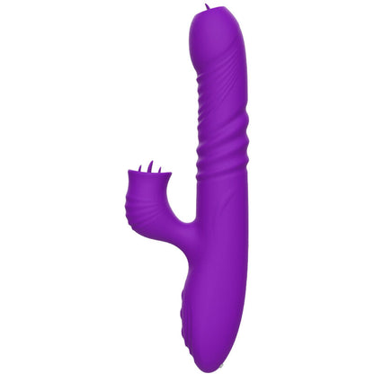 ARMONY - VOLLSTÄNDIGER G-PUNKT-RABBIT-VIBRATOR MIT STIMULIERENDER ZUNGE UND VIOLETTEM WÄRMEEFFEKT