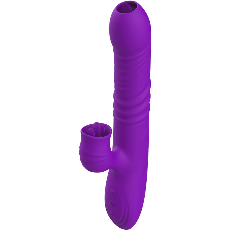 ARMONY - VOLLSTÄNDIGER G-PUNKT-RABBIT-VIBRATOR MIT STIMULIERENDER ZUNGE UND VIOLETTEM WÄRMEEFFEKT