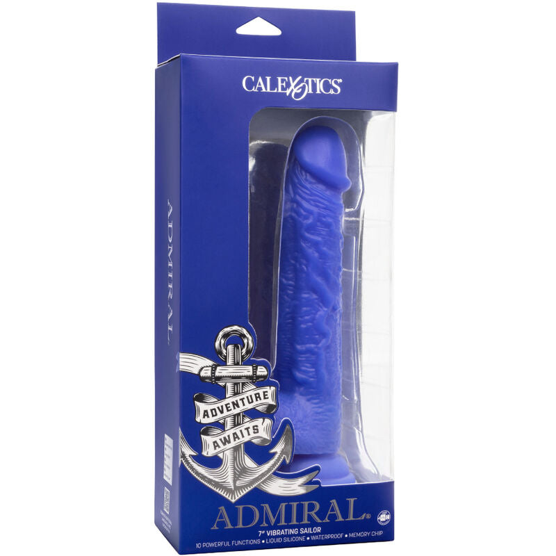 CALEXOTICS - ADMIRAL SAILOR REALISTISCHER DILDOVIBRATOR BLAU